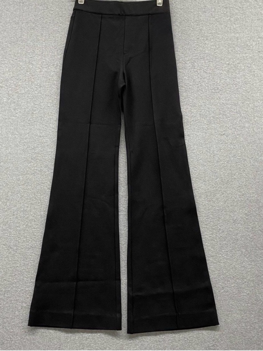 UEC SPANX BLACK SLIMMING Pintuck Pull on Point Flare Pants SZ M - Picture 4 of 15